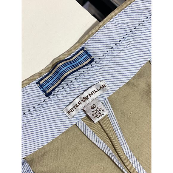 Peter Millar Beige khaki shorts size 40 Golf casual - Picture 7 of 8